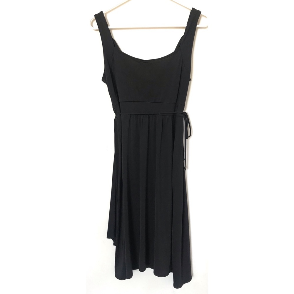 A Pea in the Pod Black Faux Wrap Dress - Picture 2 of 6